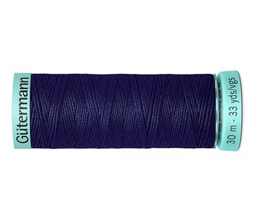 Нить Silk R 753 для фасонных швов, 30м, 100% шелк, цвет 310 т.чернильный, Gutermann 723878