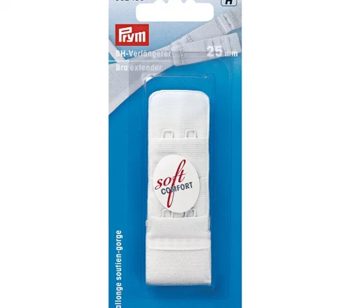 992130 Удлинитель застежки бюстгальтера, белый, 25 мм, 3*2 крючка, Prym