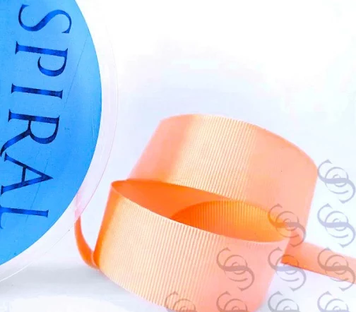 Лента репсовая Safisa 25 мм, цвет 07 персиковый