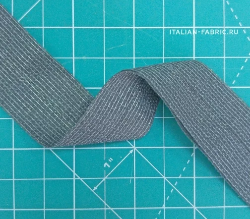 Лента клеевая для подгиба низа, по прямой, 30мм, цвет графит, EE 6645 ET30