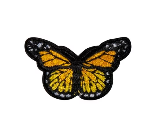 Термоаппликация HKM "Бабочка желто-черная малая", 4,2 х 2,6 см