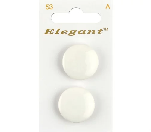 Пуговицы, Elegant, арт. 053 E, на ножке, 22 мм, пластик, 2 шт.