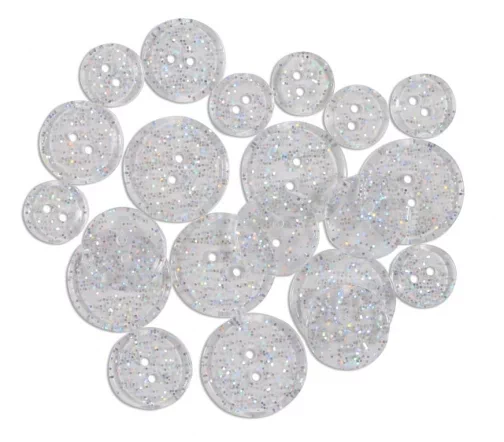 Пуговицы, "Glitter Buttons", 20 шт, арт. 550001446