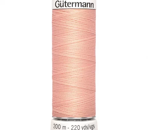 Нить Sew All для всех материалов, 200м, 100% п/э, цвет 165 жемчужно-персиковый, Gutermann 748277