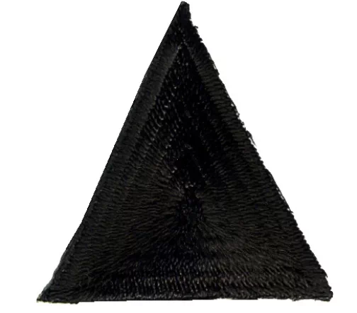 Термоаппликация "Треугольник" цвет черный, 3,5 x 3,5 x 3,5 см, арт. 23529