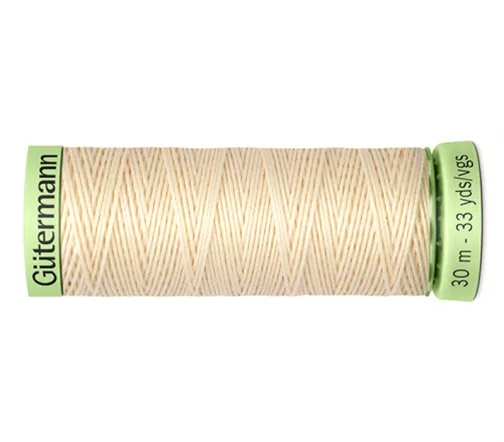 Нить Top Stitch для отстрочки, 30м, 100% п/э, цвет 414 св.кремово-бежевый, Gutermann 744506