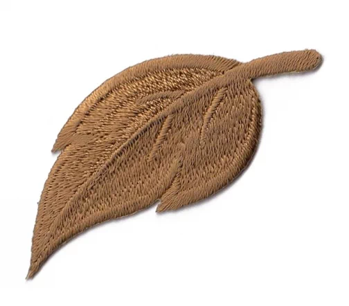 Термоаппликация Marbet "Лист крупный", 6,4 х 2,6 см, коричневый, 565111.H