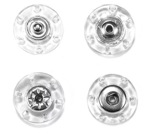 Кнопка, пластиковая, прозрачная, автоматическая, 18мм