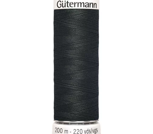 Нить Sew All для всех материалов, 200м, 100% п/э, цвет 755 мокрый асфальт, Gutermann 748277