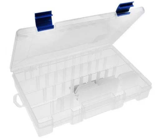 611982 Органайзер для вышивания, прозрачный пластик, 28х19х4,5 см, Prym