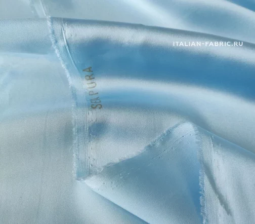 Шелк атласный голубой, SEA11-14