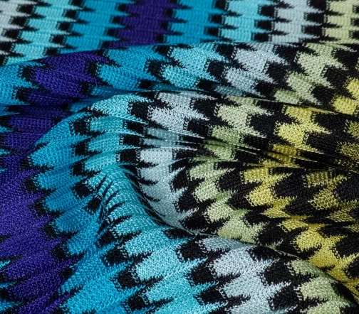 Трикотаж в яркий зигзаг, 01826