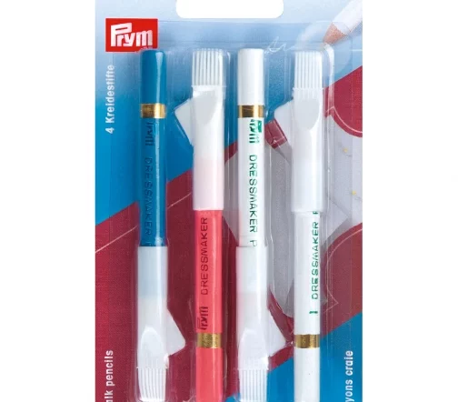 611628 Меловые карандаши со стирающей кисточкой разноцв. набор, Prym