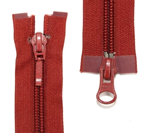 Молния YKK спираль разъёмная, 2 замка, 55см, 5мм, цвет 073, терракотовый