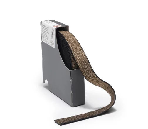 957468 Эластичная лента Color 25мм, шоколад/золото, Prym