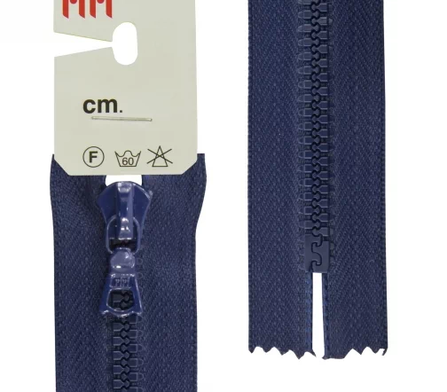 Молния Riri трактор неразъёмная, 1 замок, 6мм, 20см, цвет 2626, кобальт синий