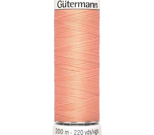 Нить Sew All для всех материалов, 200м, 100% п/э, цвет 586 спелый персик, Gutermann 748277