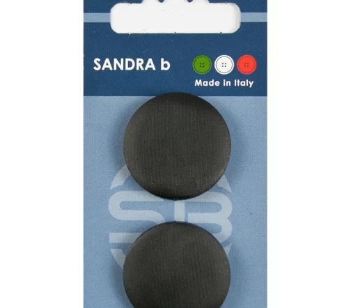 Пуговицы Sandra, на ножке, 28 мм, нейлон, 2 шт., черный, CARD161