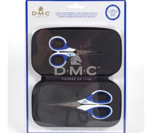 Набор DMC из 2х ножниц для рукоделия в футляре