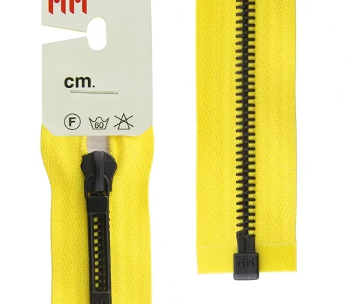 Молния RiRi "Топ" металл разъёмная, 1 замок 6мм 80см, подвеска STAB, цепь Bl, цвет 2304, желтый