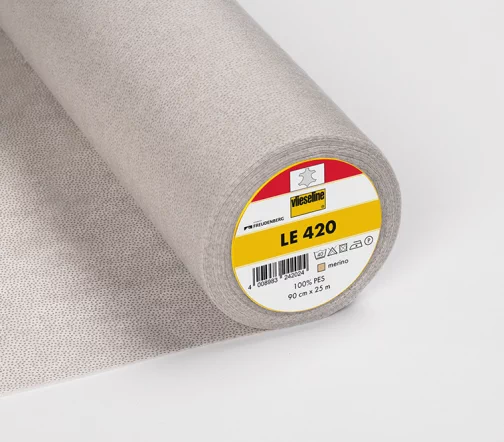 Флизелин Freudenberg LE420 клеевой, 49 г/м2, цвет бежевый