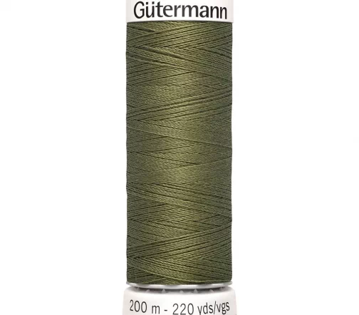 Нить Sew All для всех материалов, 200м, 100% п/э, цвет 432 оливково-зеленый, Gutermann 748277