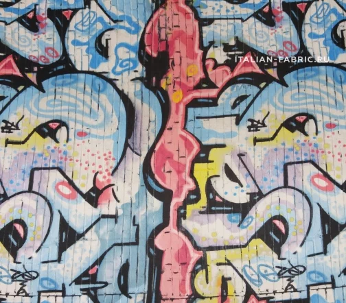 Трикотаж вискозный "Граффити", 00819