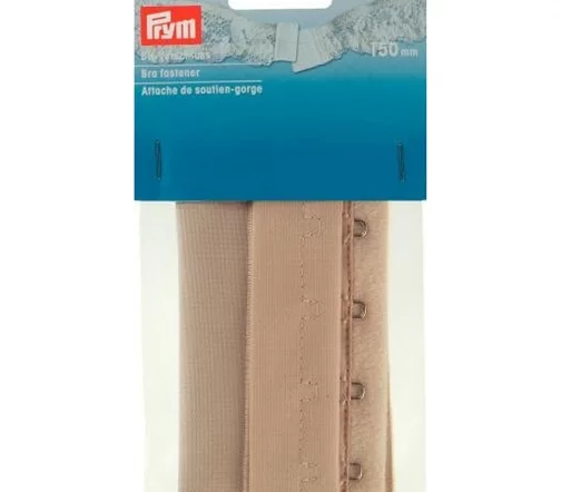 992092 Застежка для бюстгальтера с 2-х кратным регулированием длины, бежевый, 150 мм, Prym