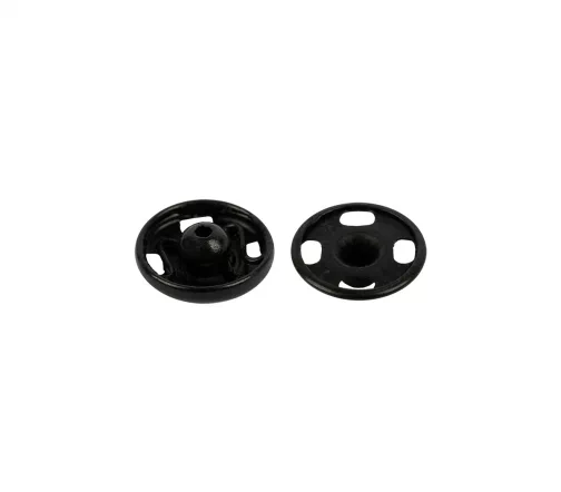 Кнопки пришивные, Koh-i-Noor, 7 мм, металл, цвет черный, 6 шт.