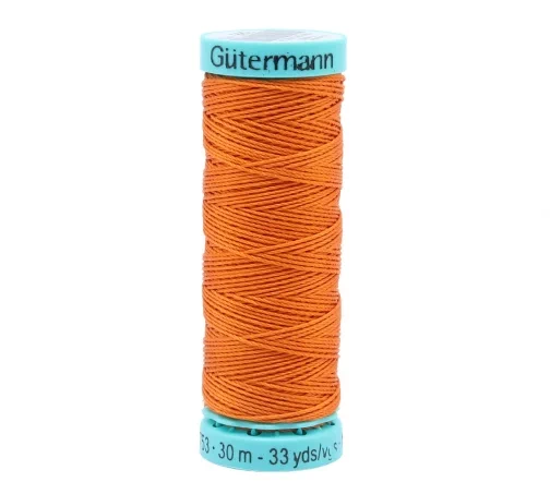 Нить Silk R 753 для фасонных швов, 30м, 100% шелк, цвет 982 св.рыжий, Gutermann 723878