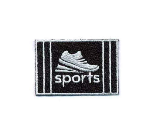 Термоаппликация "Sports", 6 х 4 см, цвет черный, арт. 569498.A