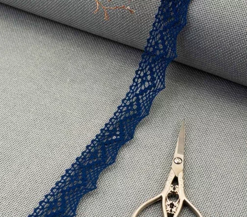 Кружево плетеное GOODMAN, ширина 25 мм, уп./5 м, цвет синий