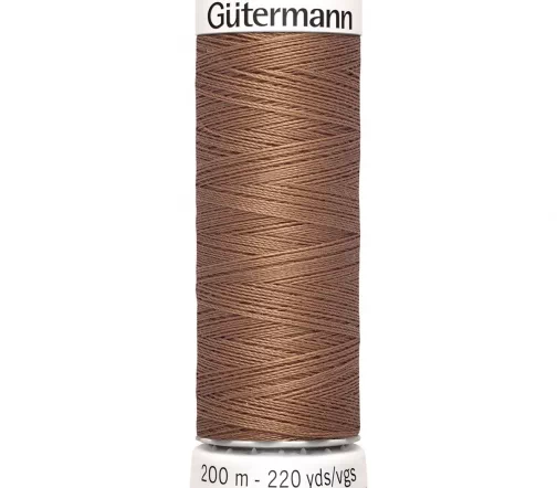 Нить Sew All для всех материалов, 200м, 100% п/э, цвет 444 т.бежево-розовый, Gutermann 748277