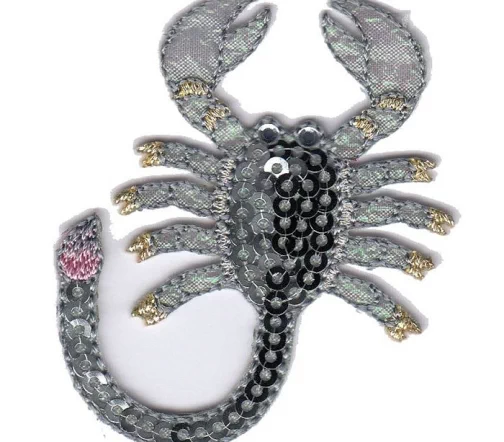Термоаппликация "Скорпион", 6 x 5 см, арт. 569947.С