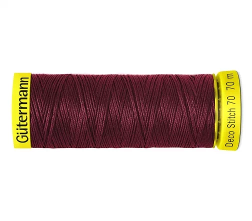 Нить Deco Stitch 70 для декоративных швов, 70м, п/э 100%, цвет 369, Gutermann 702160