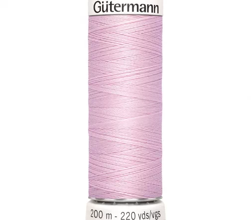 Нить Sew All для всех материалов, 200м, 100% п/э, цвет 320 зефирно-розовый, Gutermann 748277