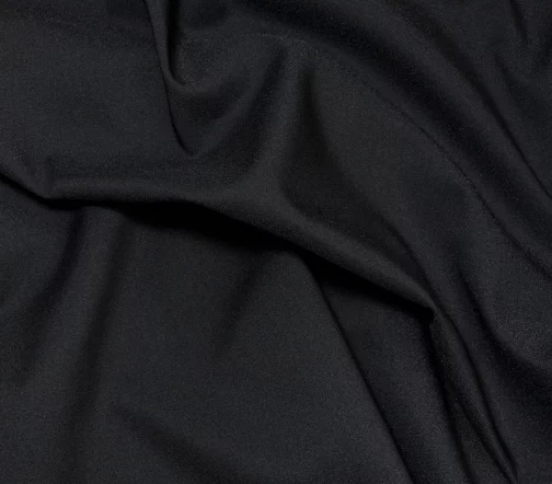 Хлопок стрейч костюмно-плательный, цвет черный, 1052211-1