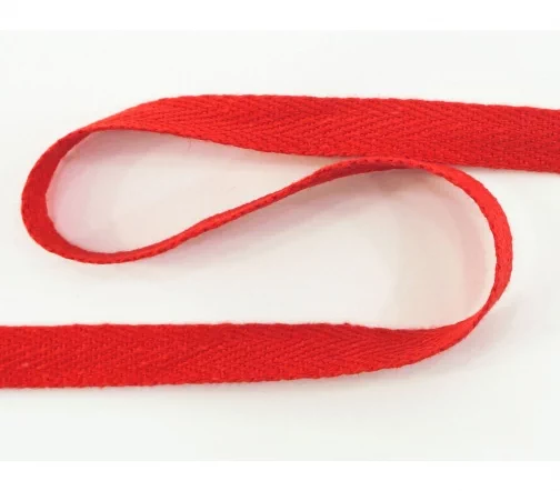 Тесьма киперная 10 мм, цвет красный, HKM