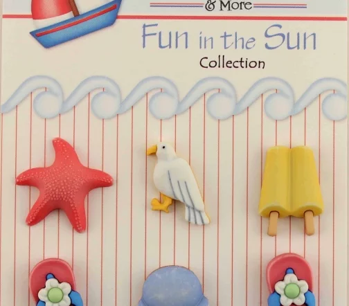 Декоративные пуговицы Buttons Galore "Пляжная жизнь", FN110