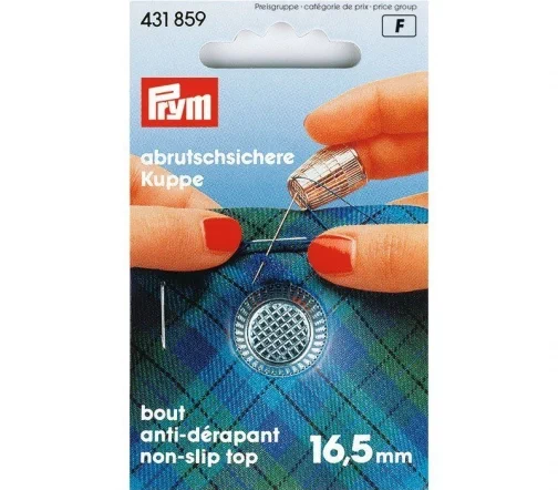 431859 Наперсток, цинк, хромовое покр., серебристый цв., 16,5 мм Prym