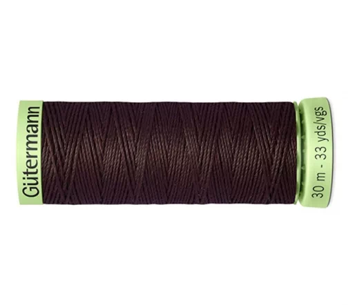 Нить Top Stitch для отстрочки, 30м, 100% п/э, цвет 023 горький шоколад, Gutermann 744506