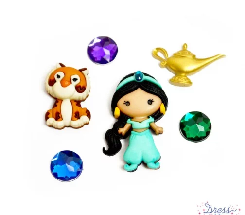 Декоративные пуговицы Dress It Up "Принцесса Жасмин", 7 шт., 9514