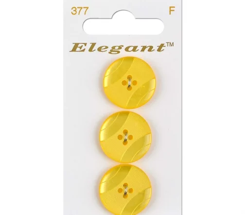Пуговицы, Elegant, арт. 377 D, 4 отв., 19 мм, пластик, 3 шт.