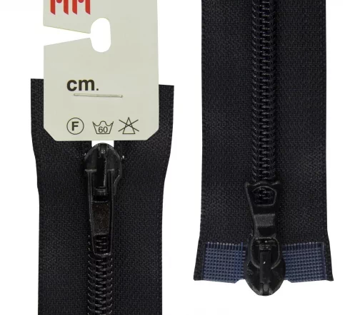 Молния Riri спираль разъёмная, 2 замка, 6мм, 70см, цвет 2110, черный