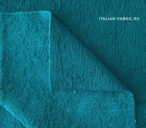 Жаккард, цвет морская волна, 02059