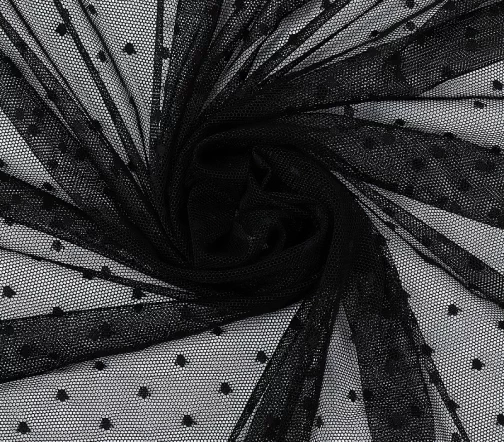 Сетка эластичная "Мушка", цвет черный, TBY.00128-02