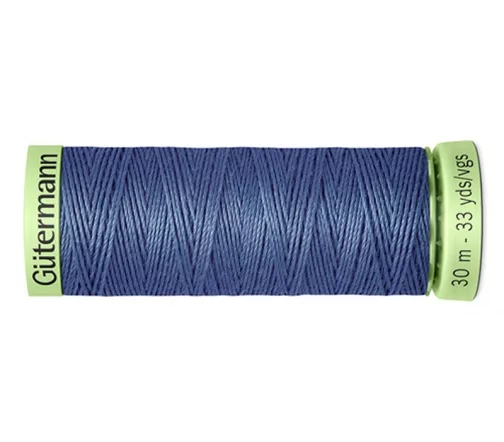Нить Top Stitch для отстрочки, 30м, 100% п/э, цвет 112 серо-синий джинс, Gutermann 744506
