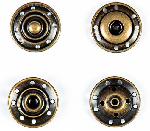 Кнопка пришивная, 19мм, металл, латунь, 95122/23