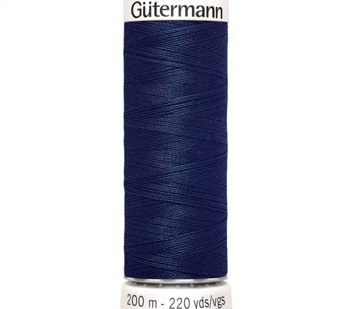 Нить Sew All для всех материалов, 200м, 100% п/э, цвет 011 т.синий, Gutermann 748277