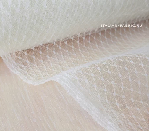 Сетка "Ромбик", цвет сливочный, 01118-7